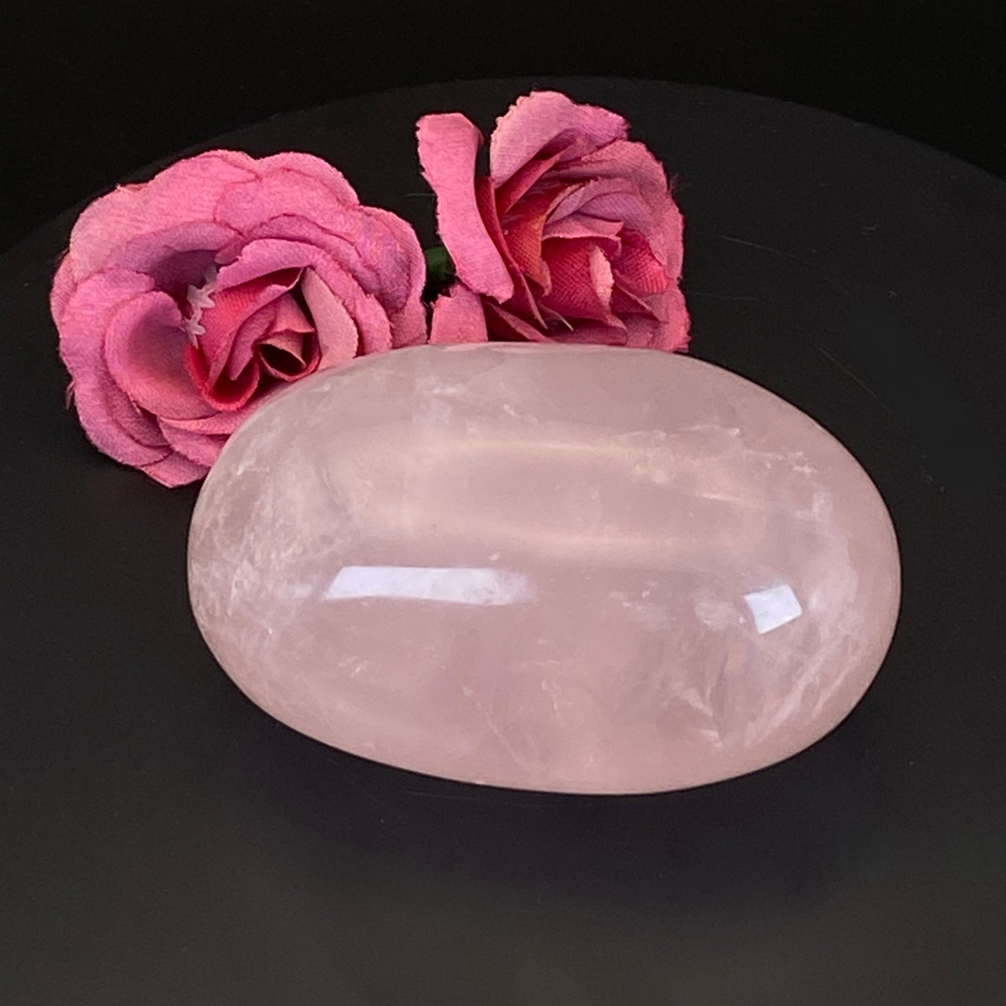 Rose Quartz Palm Stone #18