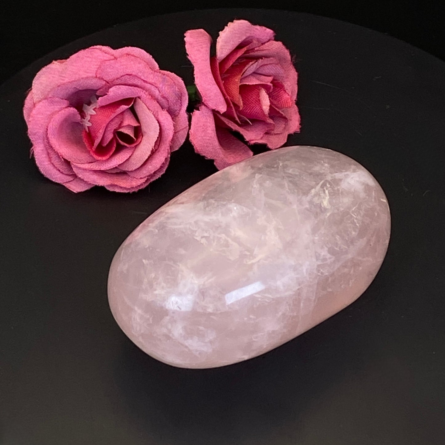 Rose Quartz Palm Stone #18