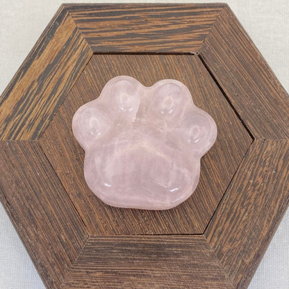 Rose Quartz Paw Print #2