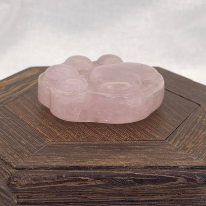 Rose Quartz Paw Print #2