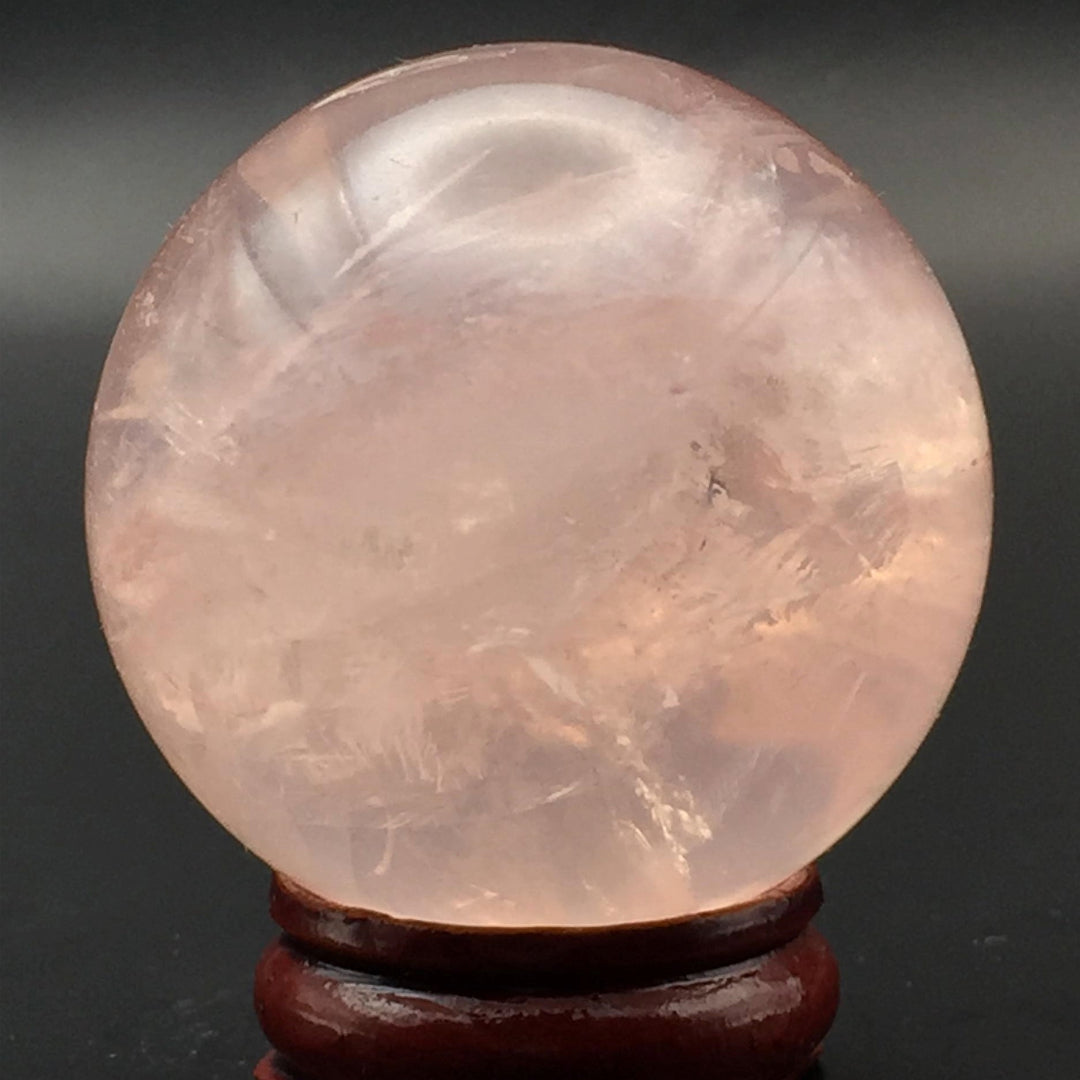 Rose Quartz Sphere #3 - Star!