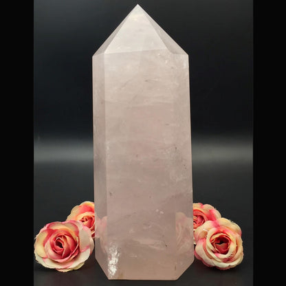 Rose Quartz Tower #1 - 14.6cm