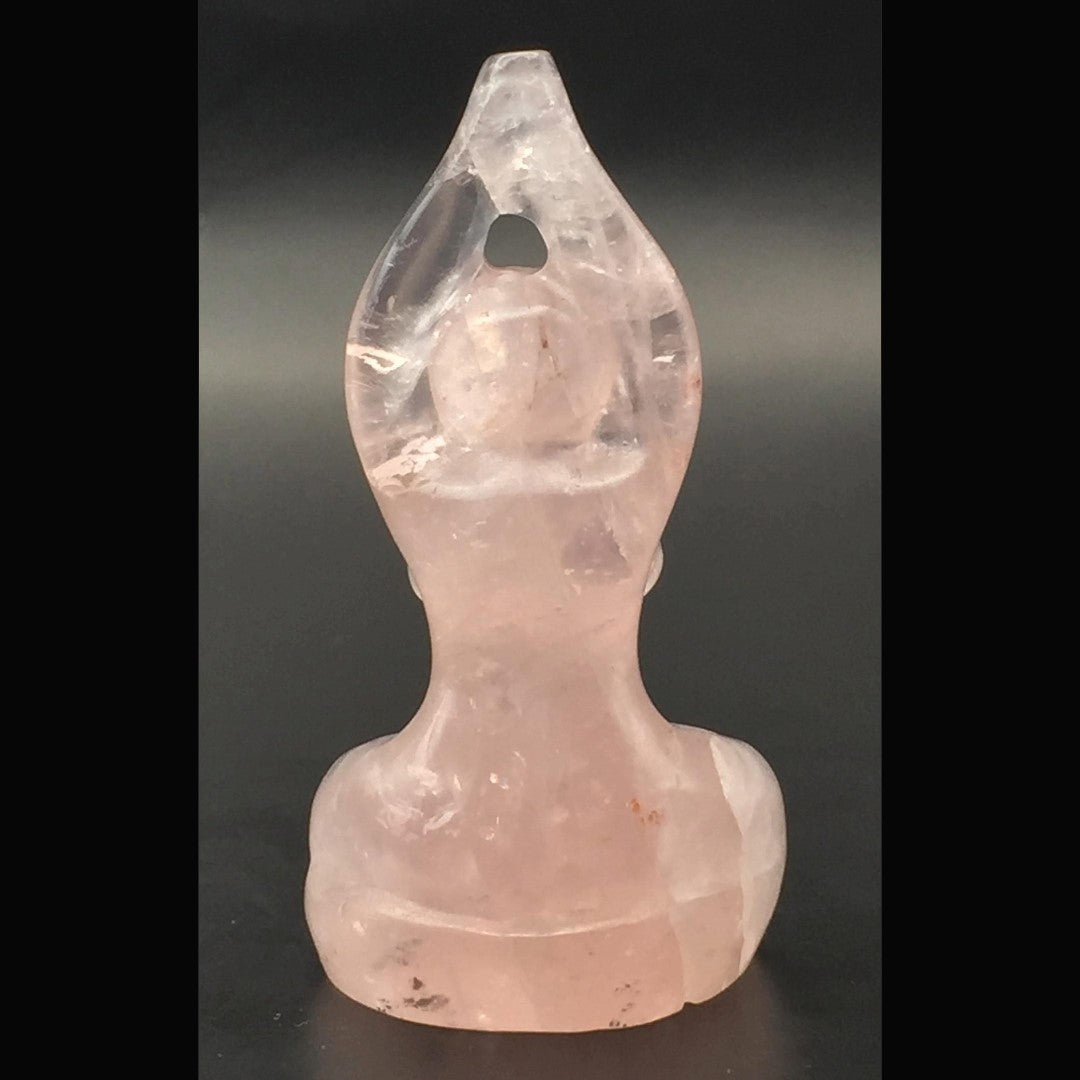 Rose Quartz Yoga Goddess - Small