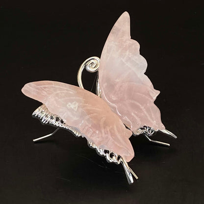 Rose Quartz Butterfly