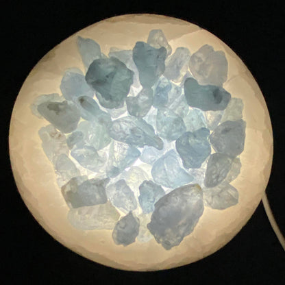 Selenite Large Bowl Set - Celestite