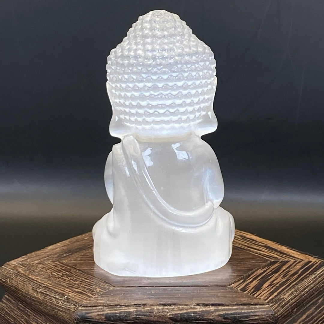 Selenite Buddha