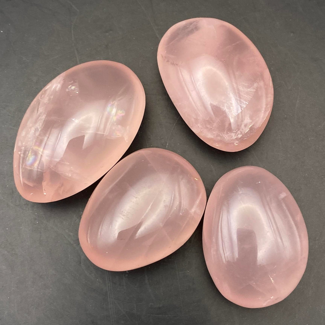 Selenite Small Bowl Set - Rose Quartz