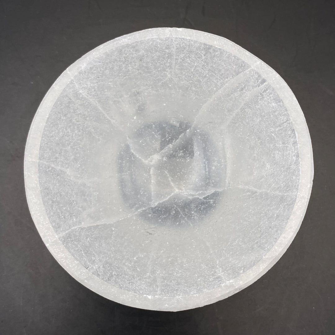 Selenite Small Bowl Set - Clear Quartz