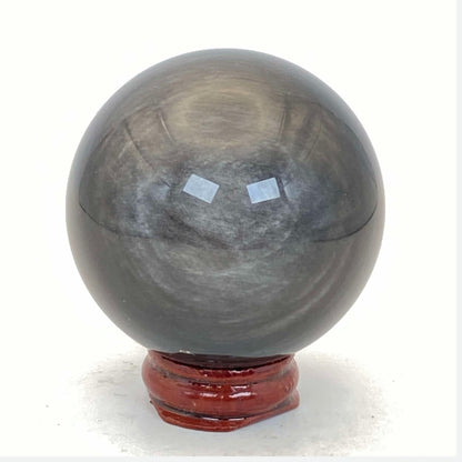 Silver Sheen Obsidian Sphere #1