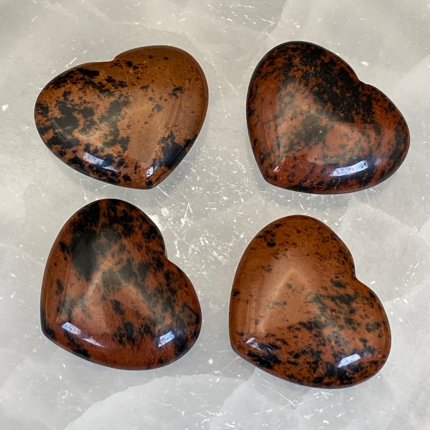 Mahogany Obsidian Heart