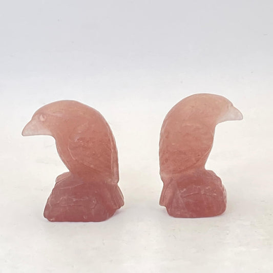 Strawberry Quartz Raven - Small