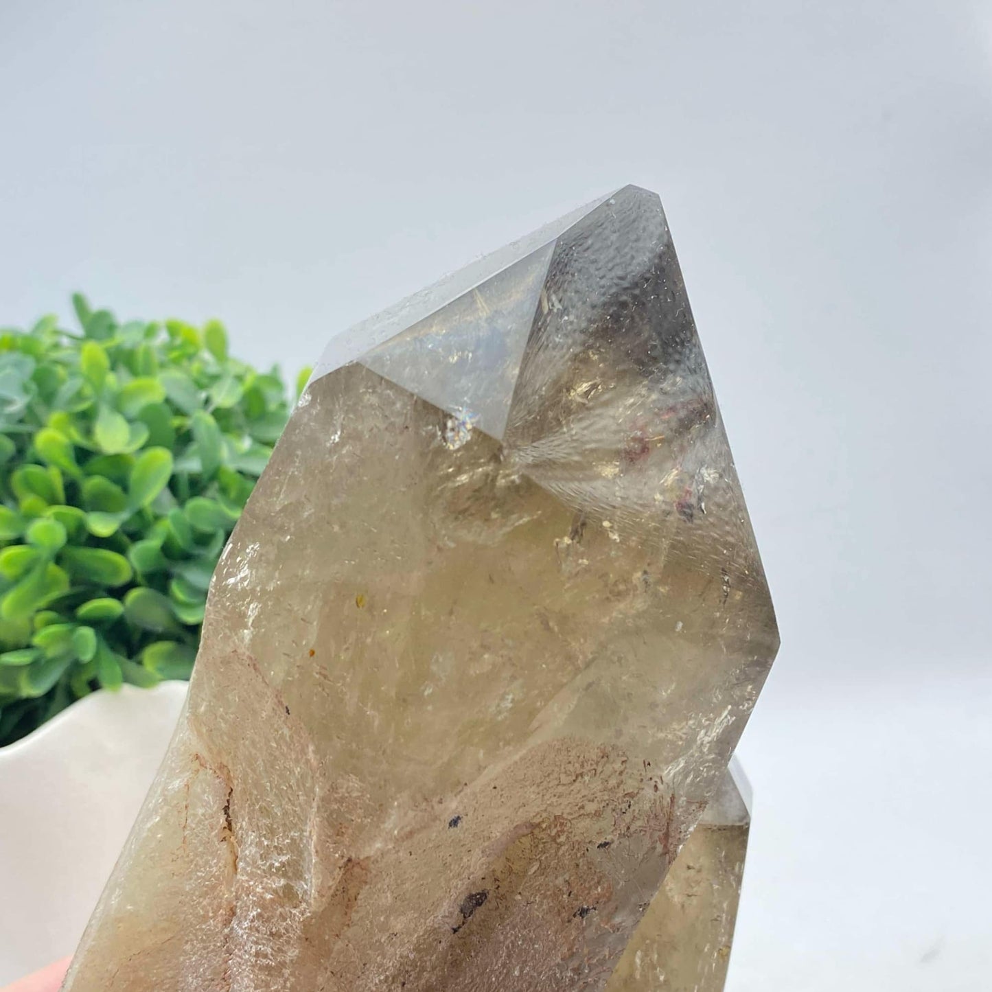 Natural Smokey Quartz Cluster #11 - FREE Custom Stand!