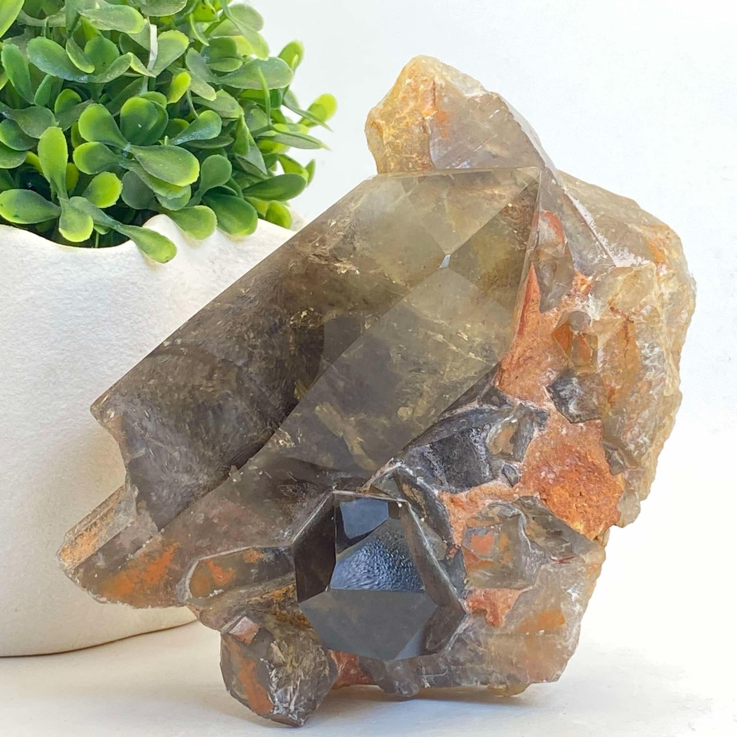 Natural Smokey Quartz Cluster #6