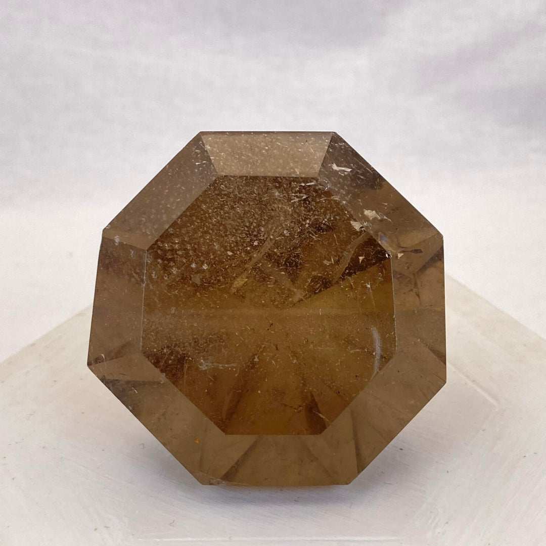 Smokey Quartz Diamond with Free Stand