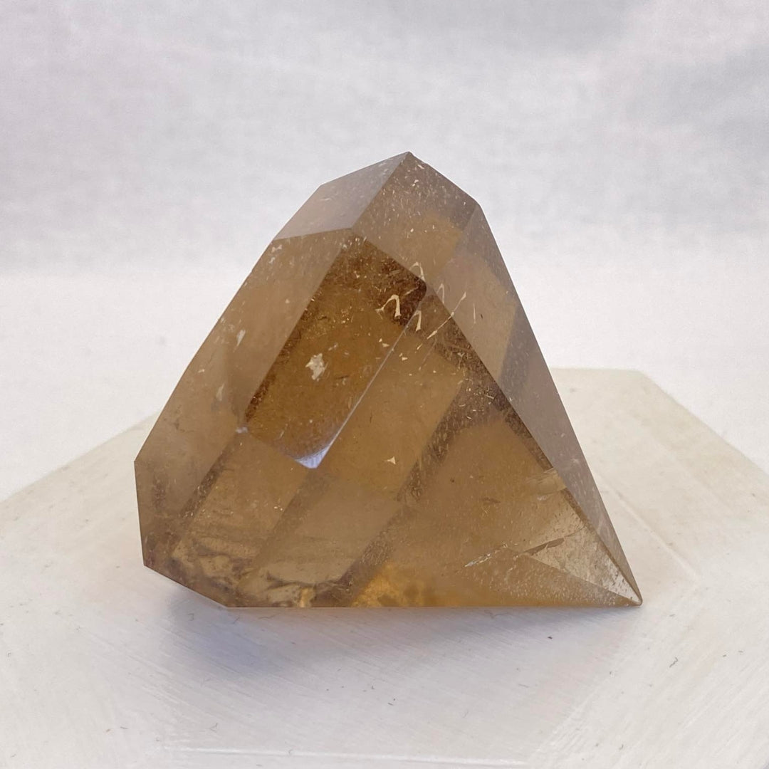 Smokey Quartz Diamond with Free Stand