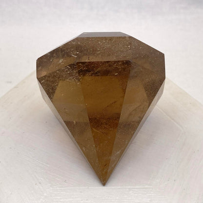 Smokey Quartz Diamond with Free Stand