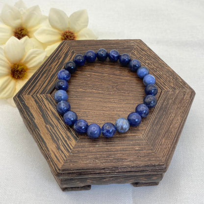 8mm Sodalite Stretch Bracelet - Standard & Relaxed-Fit!