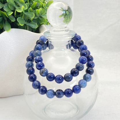 8mm Sodalite Stretch Bracelet - Standard & Relaxed-Fit!