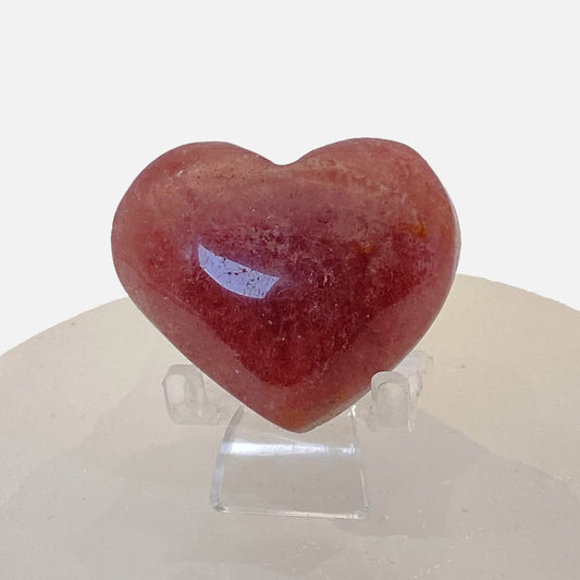 Strawberry Quartz Heart #4 - Small