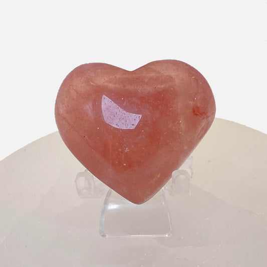 Strawberry Quartz Heart #6 - Small