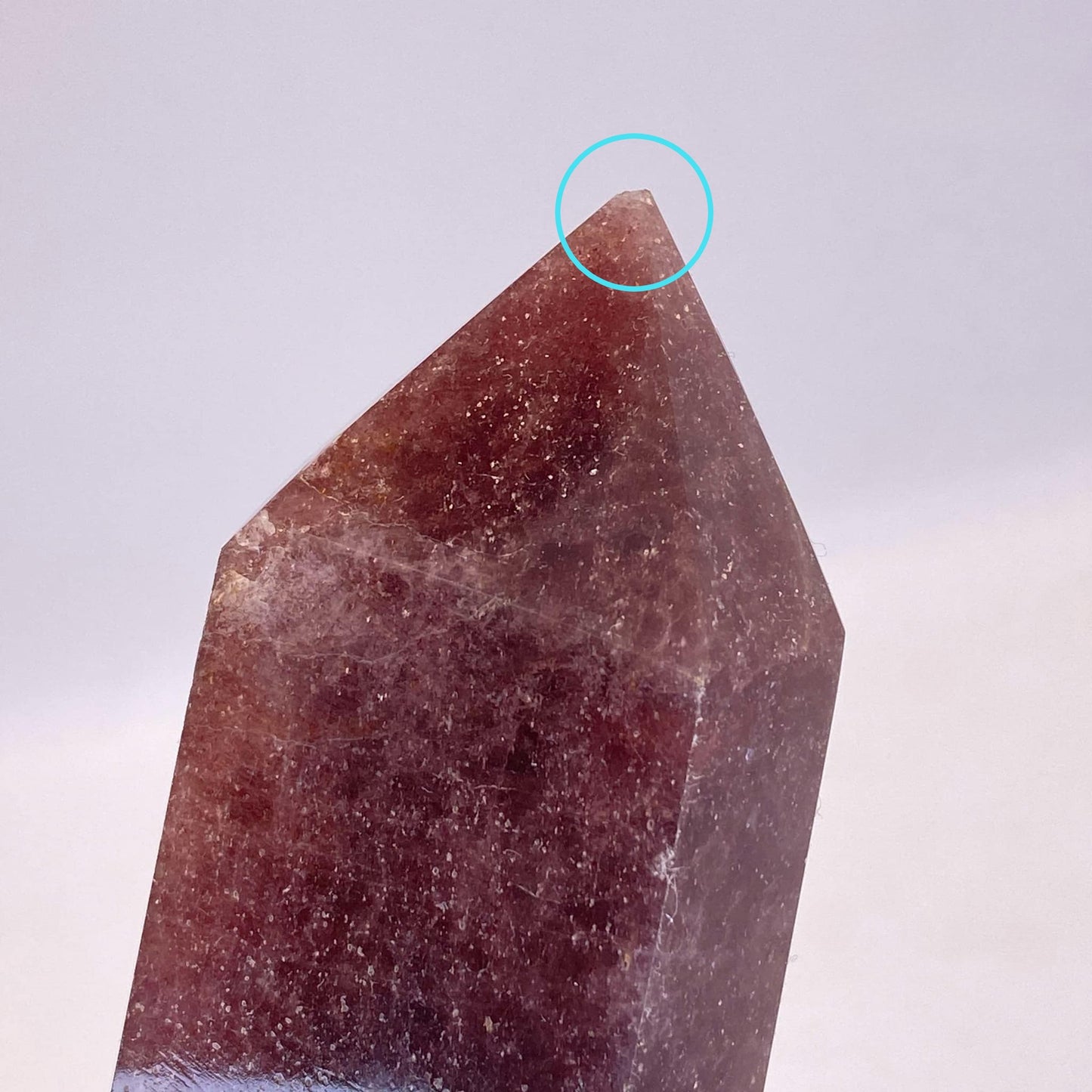 Strawberry Quartz 1KG Tower #2 - Room 1 - 29.3cm