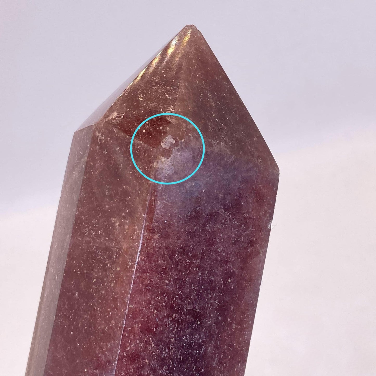 Strawberry Quartz 1KG Tower #2 - Room 1 - 29.3cm