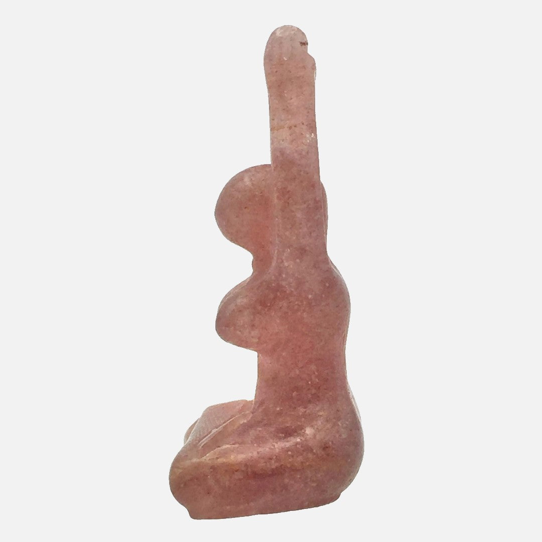 Strawberry Quartz Yoga Goddess