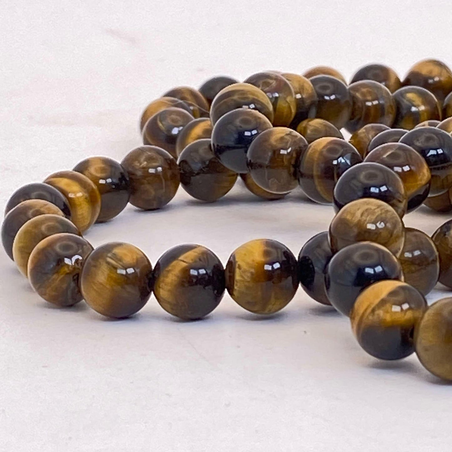 8mm Tiger's Eye Stretch Bracelet - Standard & Relaxed-Fit!