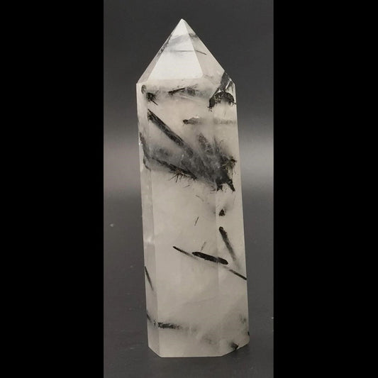 Tourmaline in Quartz Point #1