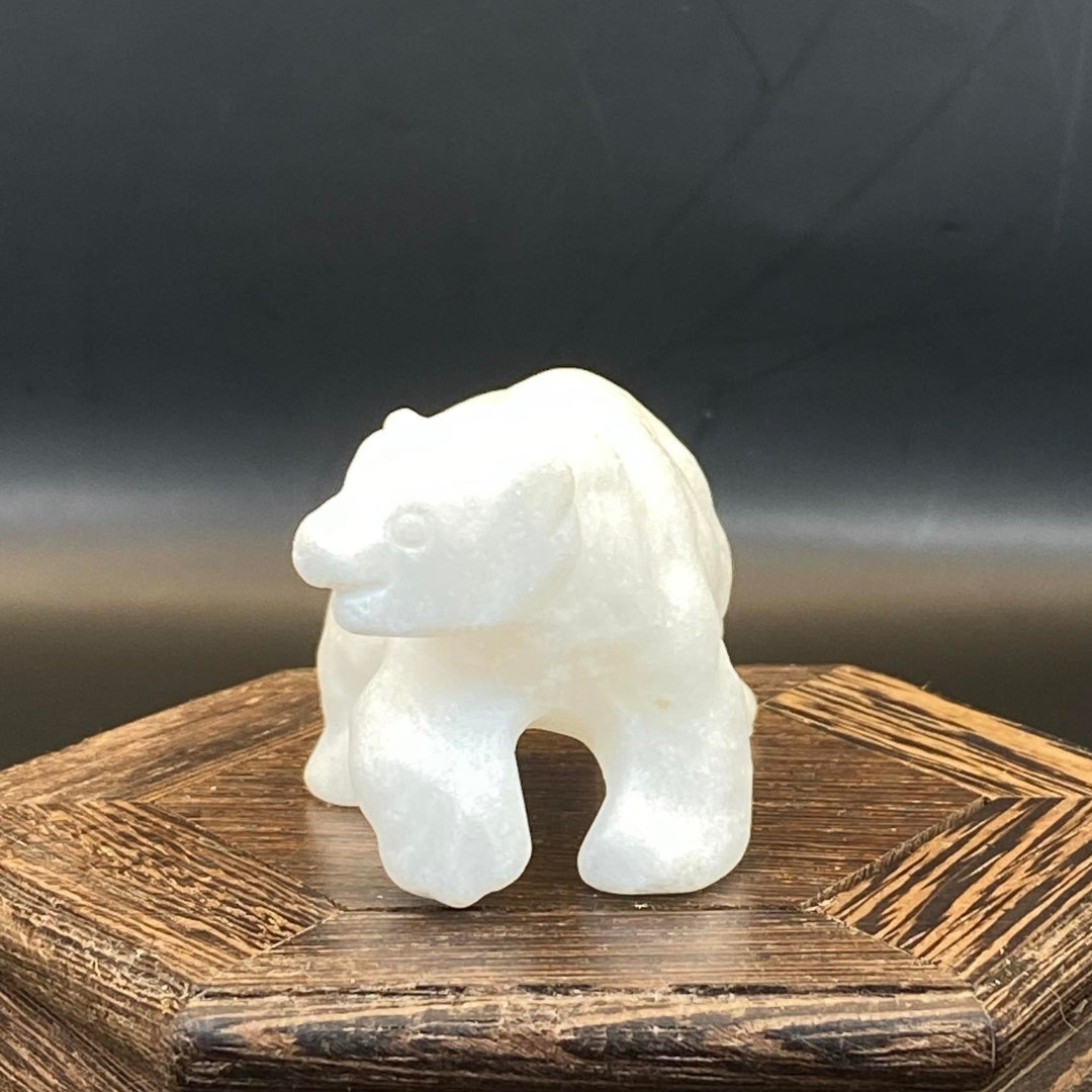 White Marble Jade Polar Bear #1