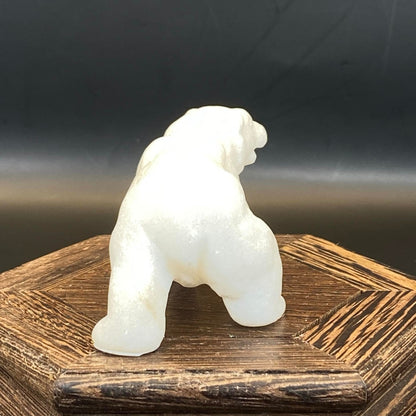 White Marble Jade Polar Bear #1