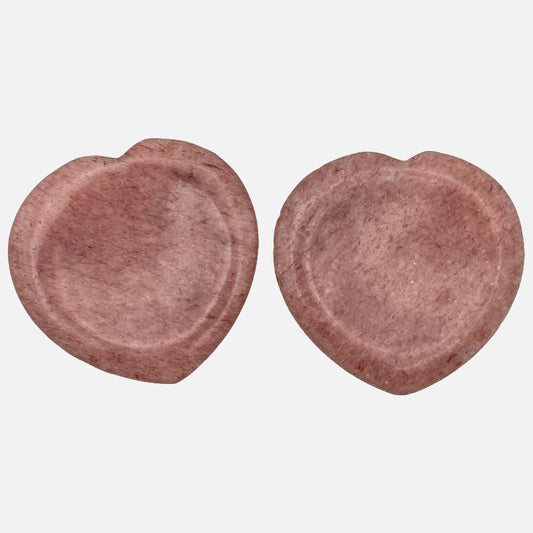 Strawberry Quartz Heart Worry Stone